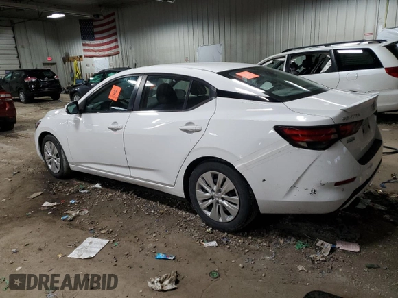 2021 Nissan Sentra S with VIN 3N1AB8BV4MY230015, listed as a Copart auction lot 51510225 with 47,204 mi miles and Salvage Title. Bid and sale history available at DreamBid. Image 2.