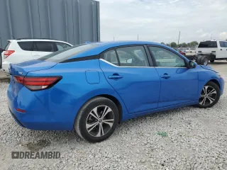 2022 Nissan Sentra SV with VIN 3N1AB8CV7NY253708, listed as a Copart auction lot 50568645 with 48,567 mi miles and Non Repairable. Bid and sale history available at carsss.com. Image 3.