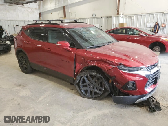 2021 Chevrolet Blazer LT with VIN 3GNKBHRS6MS525754, listed as a Copart auction lot 60869885 with 45,500 mi miles and Non repairable. Bid and sale history available at DreamBid. Image 4.