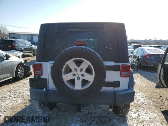 2018 Jeep Wrangler JK Unlimited Sport with VIN 1C4BJWDG8JL806555, listed as a Copart auction lot 87868855 with 57,150 mi miles and Salvage Title. Bid and sale history available at carsss.com. Image 6.