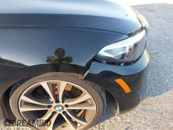2015 BMW 2 Series 228i with VIN WBA1F5C58FV257021, listed as a IAAI auction lot 41318026 with 154,906 mi miles. Bid and sale history available at carsss.com. Image 6.