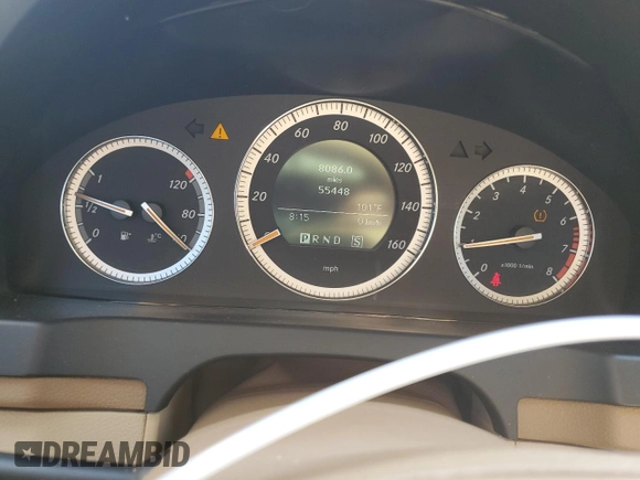 2008 Mercedes-Benz C 300 Sport with VIN WDDGF54X08F080142, listed as a Copart auction lot 62590415 with 55,448 mi miles and Salvage title. Bid and sale history available at DreamBid. Image 9.