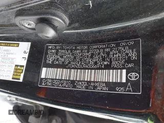 2010 Toyota Prius II with VIN JTDKN3DU9A0066914, listed as a IAAI auction lot 41865149 with 211,806 mi miles. Bid and sale history available at carsss.com. Image 9.