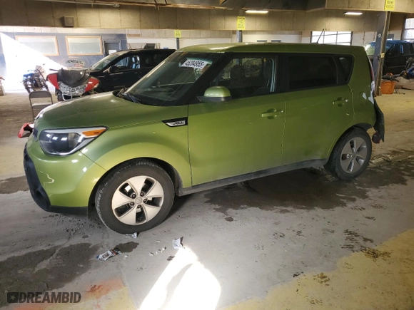 2015 Kia Soul with VIN KNDJN2A21F7765168, listed as a Copart auction lot 45284955 with 109,636 mi miles and Salvage Title. Bid and sale history available at carsss.com. Image 1.
