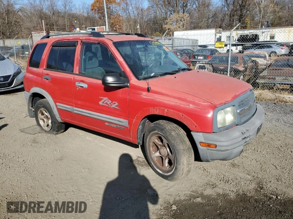 2004 Chevrolet Tracker ZR2 z VIN 2CNBJ734X46910549, wystawiony jako Copart lot #80849894 z przebiegiem Nie podano mil oraz Szkoda całkowita • Salvage title. Historia ofert i sprzedaży dostępna na DreamBid. Obrazek 4.