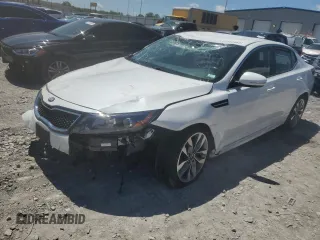 2014 Kia Optima SX with VIN 5XXGR4A78EG264564, listed as a Copart auction lot 57833455 with Not provided miles and Salvage title. Bid and sale history available at DreamBid. Image 1.