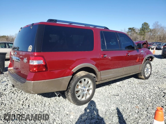 2014 Ford Expedition EL XLT with VIN 1FMJK1J55EEF59466, listed as a Copart auction lot 89204815 with 289,724 mi miles and Salvage Title. Bid and sale history available at carsss.com. Image 3.