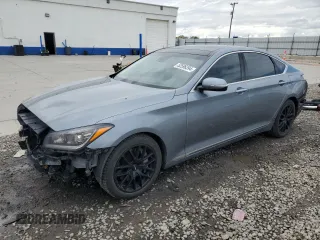 2015 Hyundai Genesis 3.8L with VIN KMHGN4JE8FU062244, listed as a Copart auction lot 52596394 with 132,513 mi miles and Salvage Title. Bid and sale history available at carsss.com. Image 1.