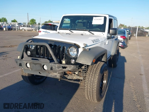 2016 Jeep Wrangler Sport with VIN 1C4AJWAG2GL280156, listed as a IAAI auction lot 42202881 with 55,942 mi miles and . Bid and sale history available at carsss.com. Image 6.