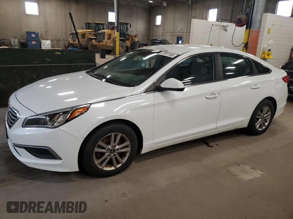 2016 Hyundai Sonata SE with VIN 5NPE24AF7GH358882, listed as a Copart auction lot 52387155 with 160,824 mi miles and Clean Title. Bid and sale history available at carsss.com. Image 1.