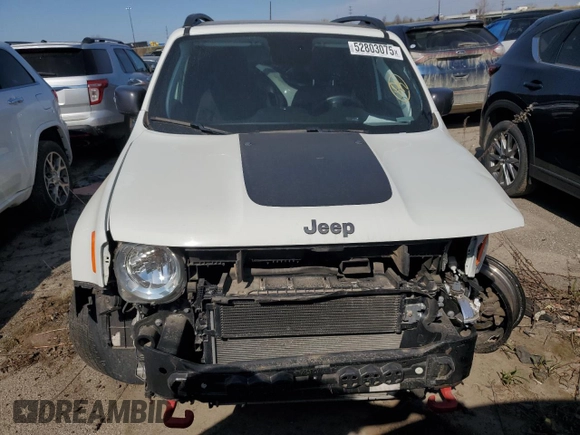 2020 Jeep Renegade Trailhawk with VIN ZACNJBC19LPL09240, listed as a Copart auction lot 52803075 with 70,698 mi miles and Non repairable. Bid and sale history available at DreamBid. Image 5.