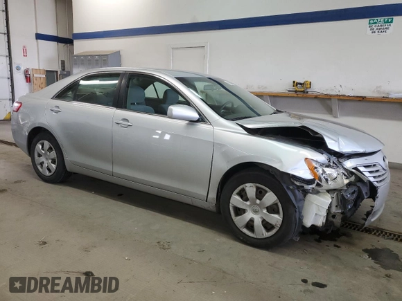 2007 Toyota Camry CE with VIN 4T1BE46K67U128848, listed as a Copart auction lot 46835995 with 107,889 mi miles and Salvage Title. Bid and sale history available at carsss.com. Image 4.