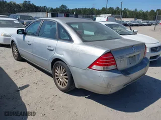 2005 Mercury Montego Premier with VIN 1MEFM42185G600693, listed as a IAAI auction lot 41889783 with 248,090 mi miles. Bid and sale history available at carsss.com. Image 3.