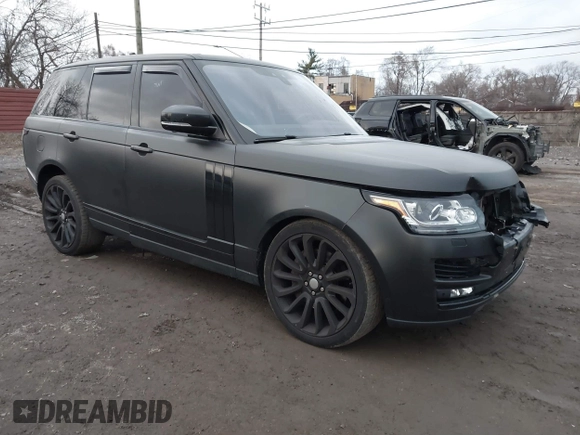 2017 Land Rover Range Rover z VIN SALGS2FE8HA326604, wystawiony jako IAAI lot #41045678 z przebiegiem 56 150 mil mil oraz . Historia ofert i sprzedaży dostępna na DreamBid. Obrazek 1.