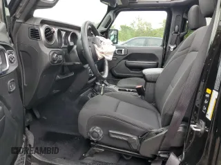 2021 Jeep Wrangler Unlimited Sport S с VIN 1C4HJXDN0MW566970, выставлен на аукционе Copart как лот 57655765 с пробегом 24 751 миль миль и Списание • Salvage title. История ставок и продаж доступна на DreamBid. Изображение 7.