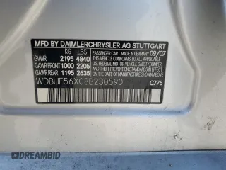 2008 Mercedes-Benz E 350 Luxury z VIN WDBUF56X08B230590, wystawiony jako Copart lot #58949345 z przebiegiem 179 449 mil mil oraz Szkoda całkowita • Salvage title. Historia ofert i sprzedaży dostępna na DreamBid. Obrazek 12.