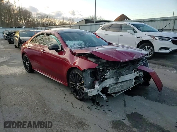 2022 Mercedes-Benz CLA 35 AMG with VIN W1K5J5BB4NN305922, listed as a Copart auction lot 87733195 with 27,247 mi miles and Salvage Title. Bid and sale history available at DreamBid. Image 11.