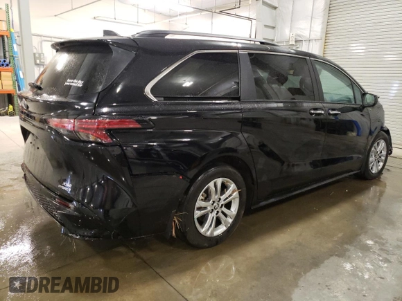 2023 Toyota Sienna XSE with VIN 5TDDSKFC6PS098273, listed as a Copart auction lot 52543255 with 27,091 mi miles and Salvage title. Bid and sale history available at DreamBid. Image 3.