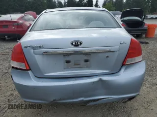 2007 Kia Spectra EX with VIN KNAFE121875438749, listed as a Copart auction lot 60255525 with 171,182 mi miles and Salvage title. Bid and sale history available at DreamBid. Image 6.