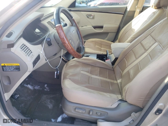 2009 Hyundai Azera GLS with VIN KMHFC46D69A352585, listed as a Copart auction lot 41374665 with 107,264 mi miles and Salvage Title. Bid and sale history available at carsss.com. Image 7.