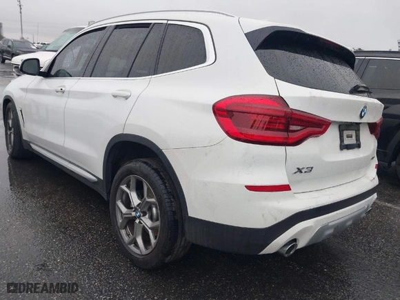 2021 BMW X3 sDrive30i with VIN 5UXTY3C01M9H12586, listed as a IAAI auction lot 41582613 with 44,206 mi miles. Bid and sale history available at carsss.com. Image 3.