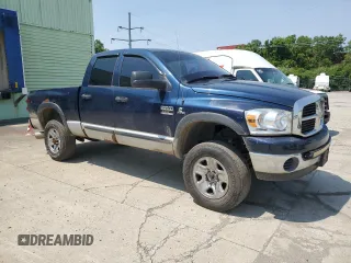 2007 Dodge 2500 SLT with VIN 1D7KS28C57J540953, listed as a Copart auction lot 59479515 with 161,192 mi miles and Salvage title. Bid and sale history available at DreamBid. Image 4.