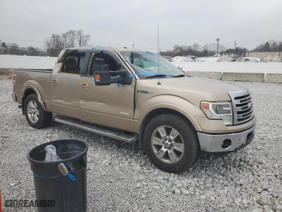 2013 Ford F-150 XL with VIN 1FTFW1CT9DFC48108, listed as a Copart auction lot 45103845 with 206,046 mi miles and Salvage Title. Bid and sale history available at carsss.com. Image 4.