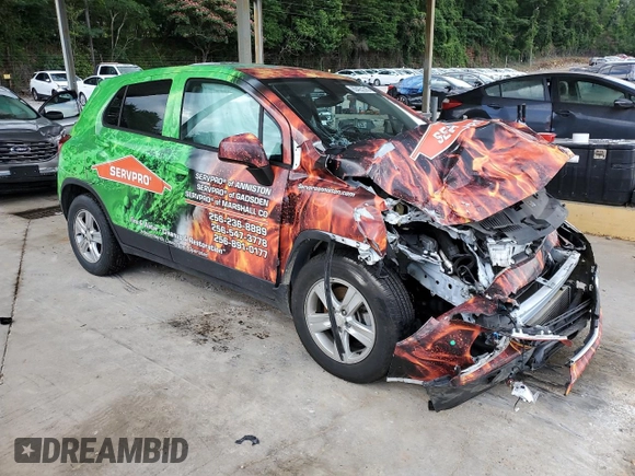 2020 Chevrolet Trax LS with VIN 3GNCJKSB6LL304890, listed as a Copart auction lot 60427315 with Not provided miles and Salvage title. Bid and sale history available at DreamBid. Image 4.