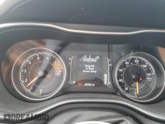 2019 Jeep Cherokee Latitude Plus with VIN 1C4PJLLX5KD205136, listed as a Copart auction lot 60782235 with 48,783 mi miles and Non repairable. Bid and sale history available at DreamBid. Image 9.