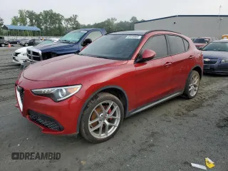 2019 Alfa Romeo Stelvio Ti with VIN ZASPAKBN2K7C35002, listed as a Copart auction lot 55448965 with 109,812 mi miles and Clean title. Bid and sale history available at DreamBid. Image 1.