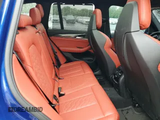 2023 BMW X3 M with VIN 5YM13EC05P9R94131, listed as a Copart auction lot 61018825 with 9,366 mi miles and Salvage title. Bid and sale history available at DreamBid. Image 11.