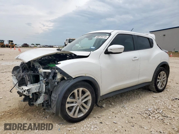 2015 Nissan Juke SV with VIN JN8AF5MR0FT507856, listed as a Copart auction lot 60616415 with 79,475 mi miles and Salvage title. Bid and sale history available at DreamBid. Image 1.