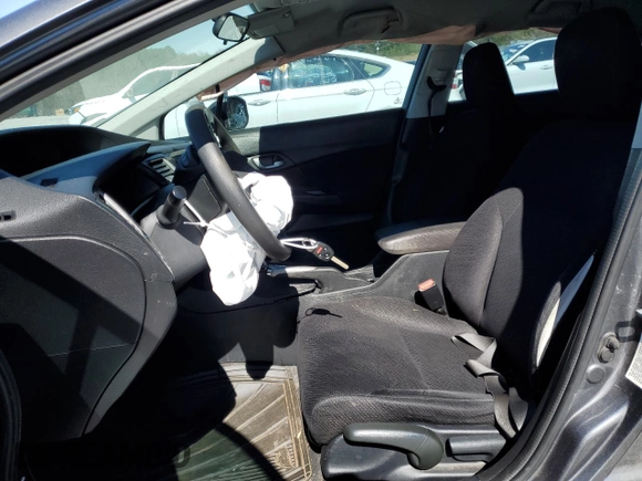 2013 Honda Civic LX with VIN 19XFB2F56DE052569, listed as a Copart auction lot 48957345 with 194,649 mi miles and Salvage Title. Bid and sale history available at DreamBid. Image 7.