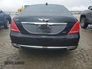 2018 Genesis G90 Premium with VIN KMHG34JA4JU046831, listed as a Copart auction lot 71627693 with 38,207 mi miles and . Bid and sale history available at carsss.com. Image 6.