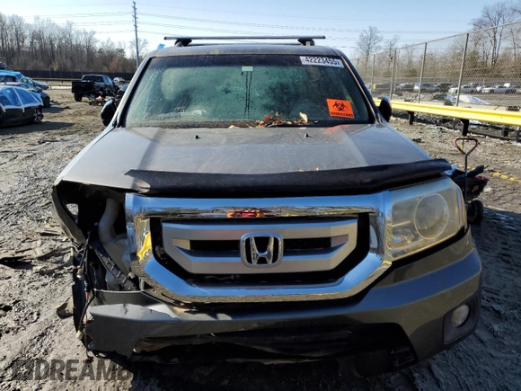 2009 Honda Pilot EX with VIN 5FNYF48459B001837, listed as a Copart auction lot 42223455 with Not Provided miles and Salvage Title. Bid and sale history available at carsss.com. Image 5.