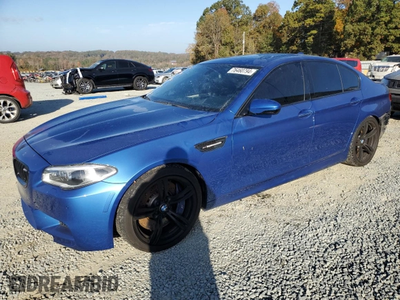2016 BMW M5 with VIN WBSFV9C53GG343466, listed as a Copart auction lot 76460794 with 66,351 mi miles and Salvage Title. Bid and sale history available at carsss.com. Image 1.