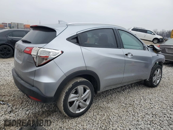 2020 Honda HR-V EX with VIN 3CZRU6H53LM709726, listed as a Copart auction lot 45102805 with 87,240 mi miles and Salvage Title. Bid and sale history available at carsss.com. Image 3.