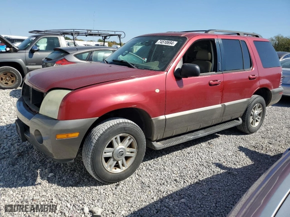 2004 Mercury Mountaineer with VIN 4M2ZU66K64UJ09787, listed as a Copart auction lot 74510694 with 209,802 mi miles and Salvage Title. Bid and sale history available at carsss.com. Image 1.
