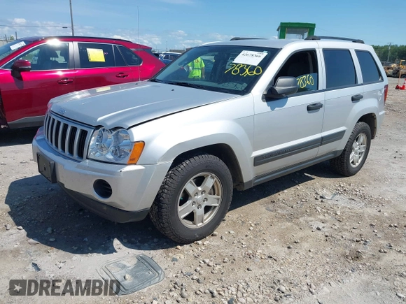 2005 Jeep Grand Cherokee Laredo with VIN 1J4GR48K95C651483, listed as a IAAI auction lot 42678360 with 114,674 mi miles and . Bid and sale history available at DreamBid. Image 2.