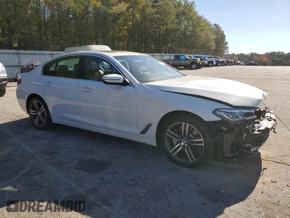 2021 BMW 5 Series 530e with VIN WBA13AG07MCG86131, listed as a Copart auction lot 81957964 with 39,405 mi miles and Salvage Title. Bid and sale history available at carsss.com. Image 4.
