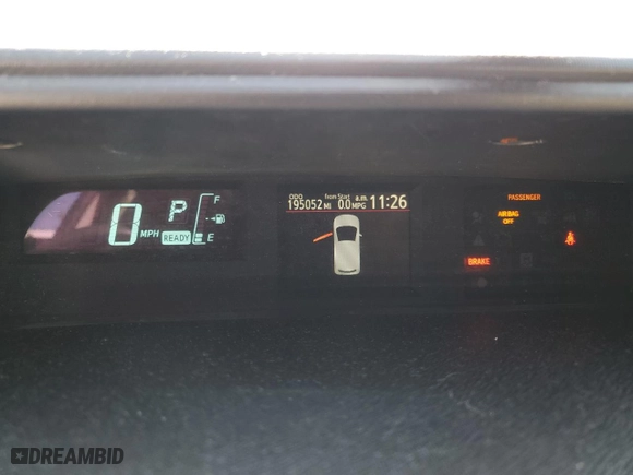 2014 Toyota Prius c One with VIN JTDKDTB39E1562504, listed as a Copart auction lot 52150365 with 195,052 mi miles and Salvage Title. Bid and sale history available at carsss.com. Image 9.
