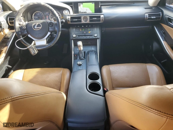 2015 Lexus IS 350 with VIN JTHCE1D25F5009478, listed as a Copart auction lot 45606105 with 116,703 mi miles and Salvage Title. Bid and sale history available at carsss.com. Image 8.