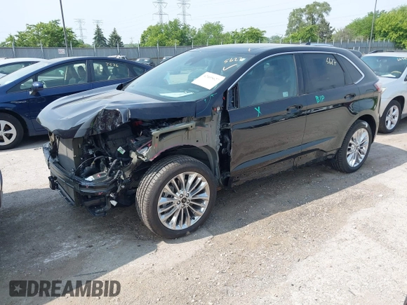 2022 Ford Edge Titanium with VIN 2FMPK4K99NBA12452, listed as a IAAI auction lot 42405627 with 53,015 mi miles and . Bid and sale history available at DreamBid. Image 17.