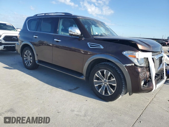 2018 Nissan Armada SV with VIN JN8AY2ND8J9054605, listed as a Copart auction lot 86407704 with 0 mi miles and Salvage Title. Bid and sale history available at carsss.com. Image 4.