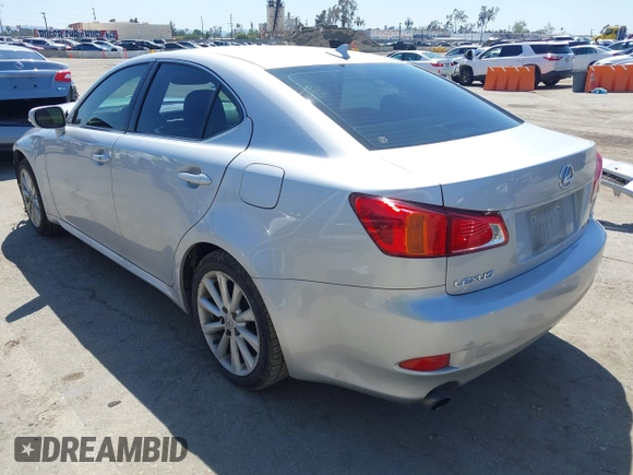 2010 Lexus IS with VIN JTHCF5C27A5039662, listed as a IAAI auction lot 41988254 with 139,939 mi miles and . Bid and sale history available at carsss.com. Image 3.