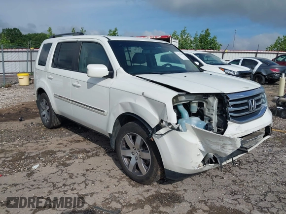 2013 Honda Pilot Touring z VIN 5FNYF4H99DB017351, wystawiony jako IAAI lot #42355167 z przebiegiem 122 191 mil mil oraz . Historia ofert i sprzedaży dostępna na DreamBid. Obrazek 1.