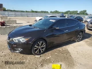 2017 Nissan Maxima S with VIN 1N4AA6AP3HC383500, listed as a Copart auction lot 58393525 with 144,812 mi miles and Salvage title. Bid and sale history available at DreamBid. Image 1.