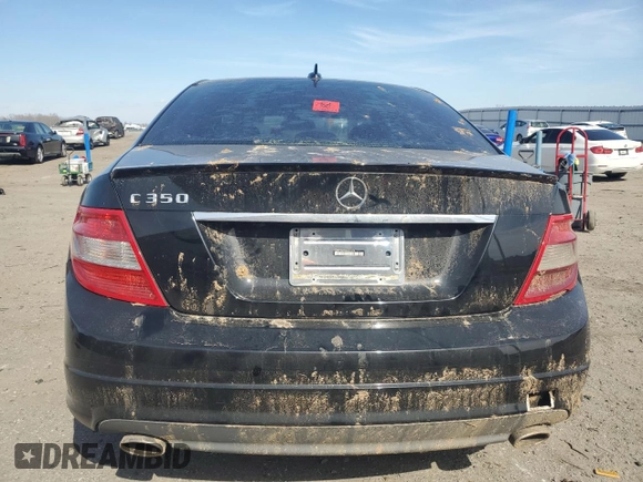 2008 Mercedes-Benz C 350 Sport with VIN WDDGF56X98R030478, listed as a Copart auction lot 48744965 with 181,423 mi miles and Salvage Title. Bid and sale history available at DreamBid. Image 6.