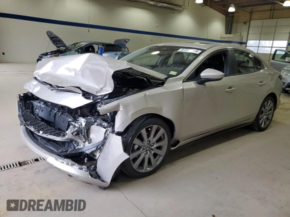 2025 Mazda 3 S Preferred with VIN JM1BPACM4S1763547, listed as a Copart auction lot 87384014 with Not Provided miles and Salvage Title. Bid and sale history available at DreamBid. Image 1.