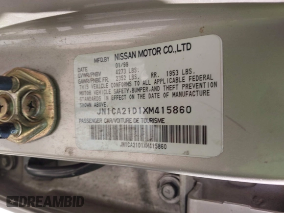 1999 Nissan Maxima GXE с VIN JN1CA21D1XM415860, выставлен на аукционе IAAI как лот 42433524 с пробегом 173 522 миль миль и . История ставок и продаж доступна на DreamBid. Изображение 9.